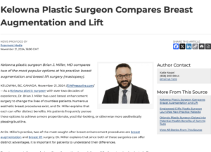 Kelowna Plastic Surgeon Compares Breast Augmentation and Breast Lift Surgery